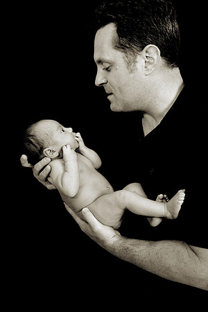 Newborn session studio on-location portrait family