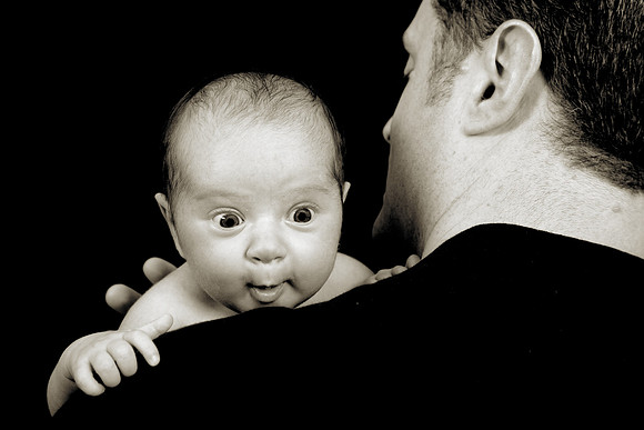 Newborn session studio on-location portrait family