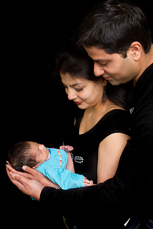 Newborn session studio on-location portrait family