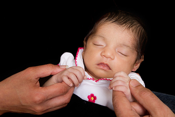 Newborn session studio on-location portrait family