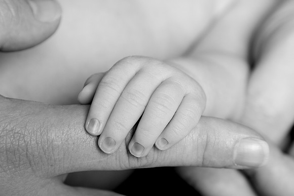 Newborn session studio on-location portrait family