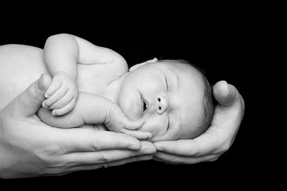 Newborn session studio on-location portrait family