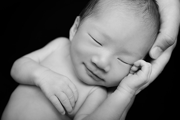 Newborn session studio on-location portrait family