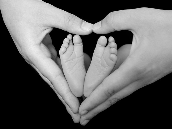Newborn session studio on-location portrait family