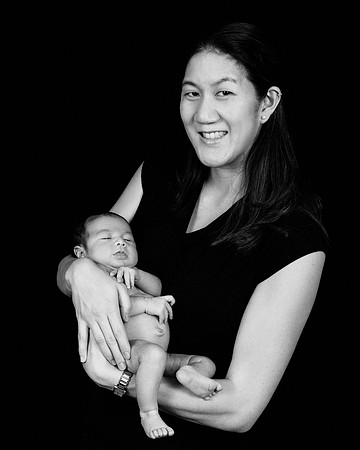 Newborn session studio on-location portrait family
