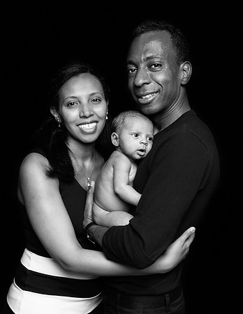 Newborn session studio on-location portrait family