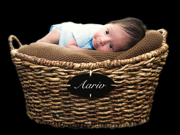 Newborn session studio on-location portrait family