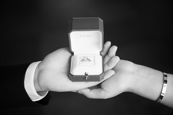 engagement couple portrait asian at Standford