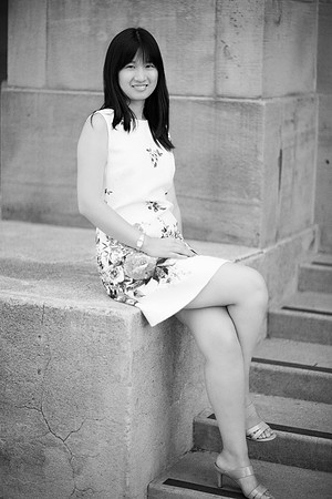 engagement couple portrait asian at Standford
