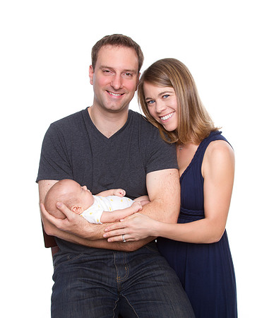 newborn session studio white background