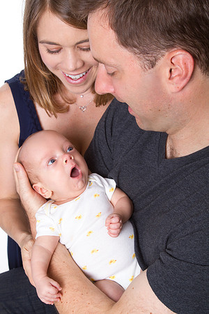 newborn session studio white background