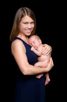 newborn session studio white background