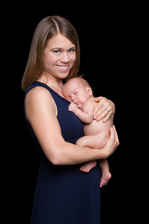 newborn session studio white background