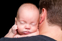 newborn session studio white background