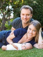 newborn session studio white background