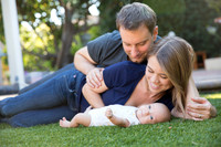 newborn session studio white background