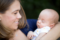 newborn session studio white background