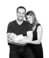 newborn session studio white background