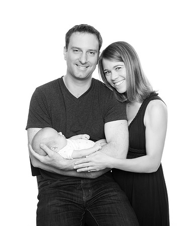 newborn session studio white background