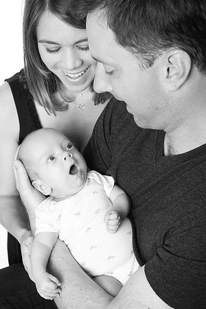 newborn session studio white background