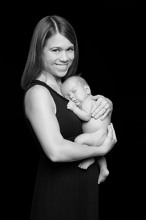 newborn session studio white background