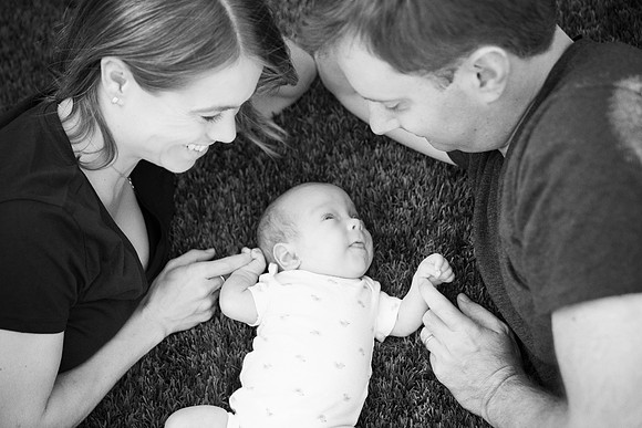 newborn session studio white background