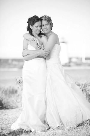 Wedding with silly pose