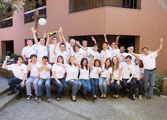corporate startup headshot group