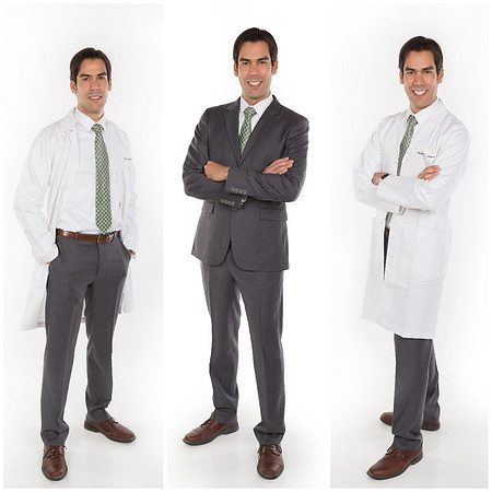 Stanford Doctor Portrait Studio with White Background by TerrificShot Photograpy