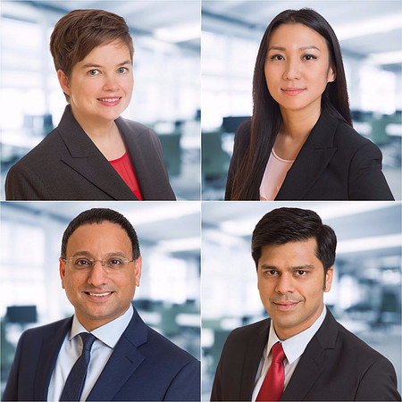 Corporate executive Business Head shot Portrait with blurred office background