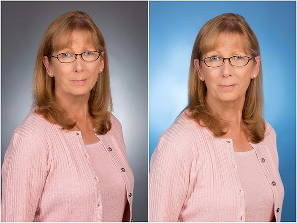 Studio Woman Portrait Headshot wearing a pink jacket