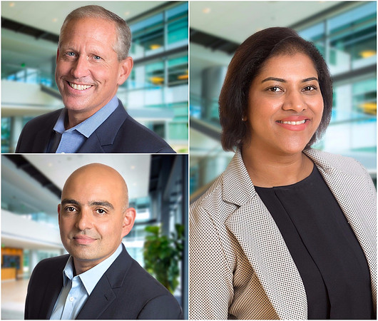 Corporate Executive Portraits Headshot with defocused office background