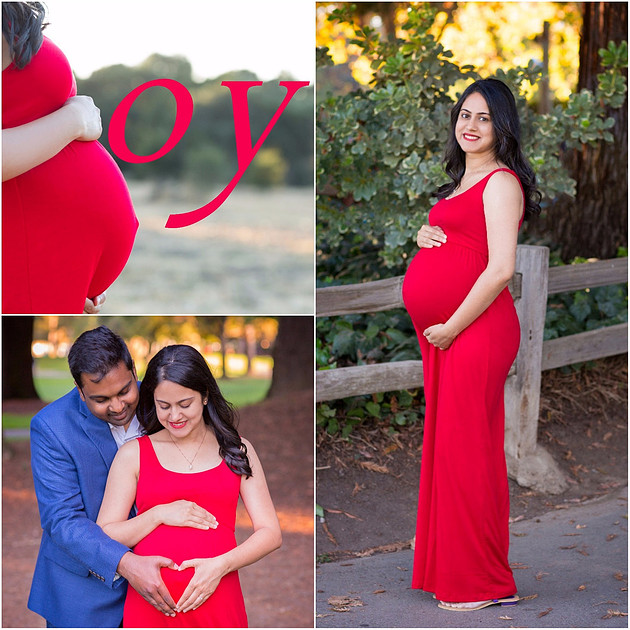 maternity session couple outdoor in a park