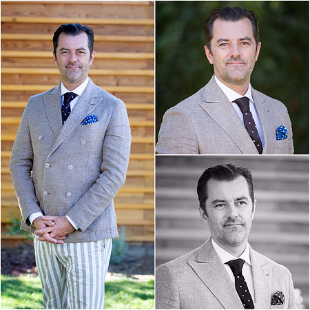 Man with tie for executive portrait headshot
