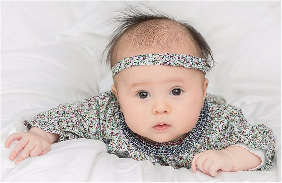 newborn baby girl portrait