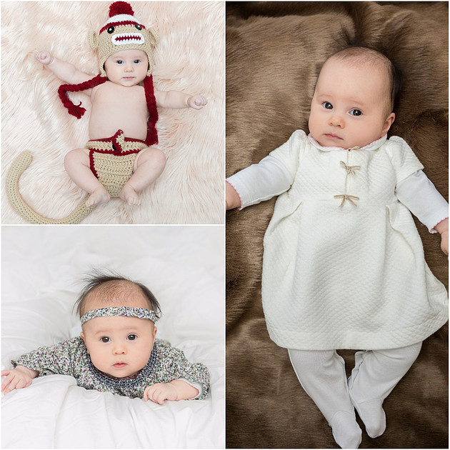 newborn baby girl portrait session
