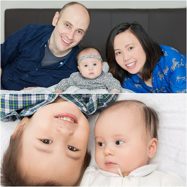 in home family photography session