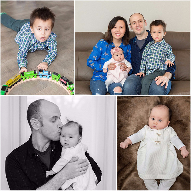 in home family photography session