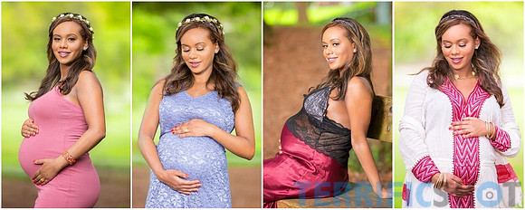 collage_pregnant_woman_outdoor_portrait