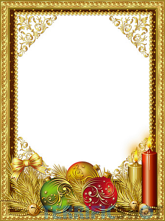 Beautiful_Gold_Christmas_PNG_Photo_Frame