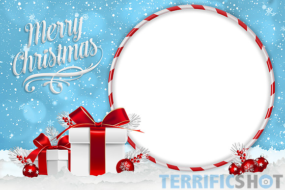 Christmas_Blue_Photo_Frame_with_Christmas_Gifts