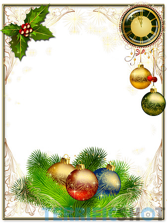 Christmas_Photo_Frame_with_Christmas_Balls_and_Clock