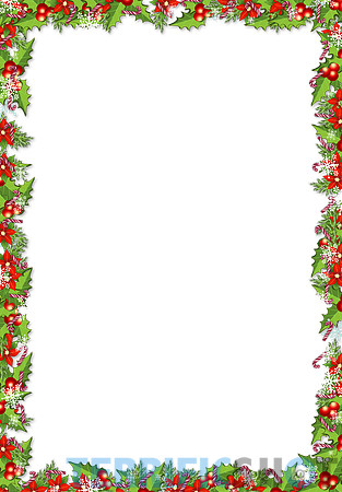 Christmas_PNG_Frame_with_Mistletoes