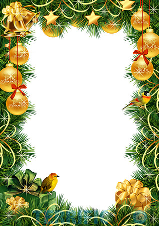 Christmas_Transparent_PNG_Photo_Frame_with_Gold_Christmas_Balls