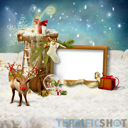 Christmas_Transparent_PNG_Photo_Frame_with_Reindeer