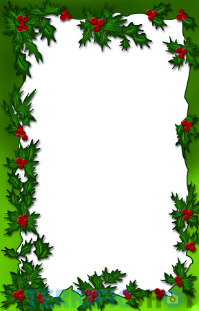 Green_Mistletoe_PNG_Christmas_Frame