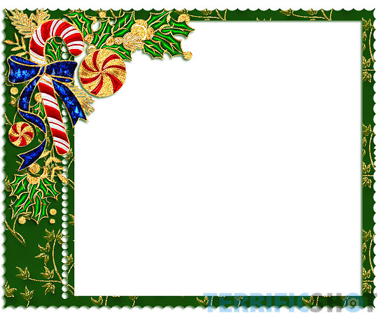 Green_PNG_Christmas_Frame_with_Candy_Cane