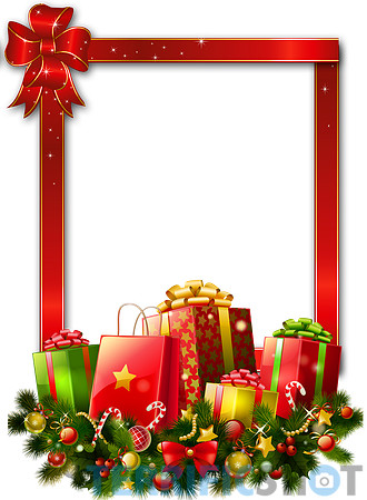 Red_Large_Christmas_Transparent_PNG_Photo_Frame_with_Presents