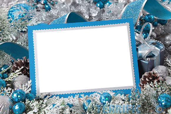 Silver_and_Blue_Christmas_Transparent_PNG_Photo_Frame